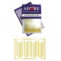 Металізовані наклейки для нігтів "Персія", золото (M07)