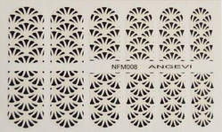 Наклейки для нігтів "Чорні" NFM 008