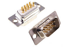 Конектор DB9 2u Gold RS232 COM-порт Male