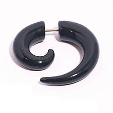 Фейк спіраль акрилова чорна