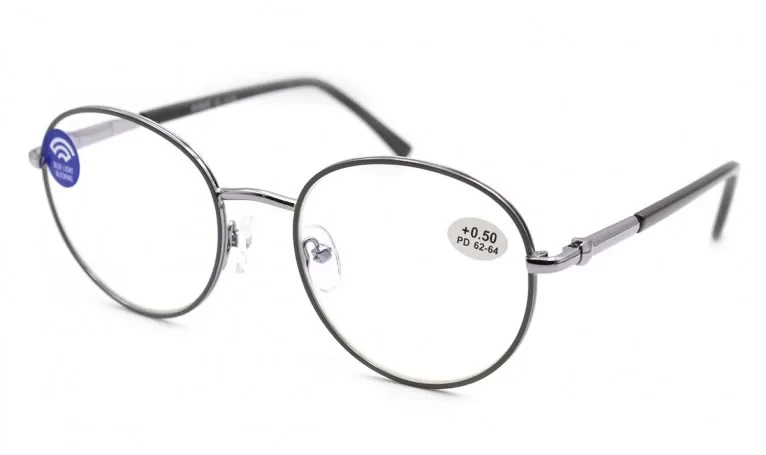 Окуляри для зору круглі Gvest 21418-C4 з покритям Blue Blocker, фото 1