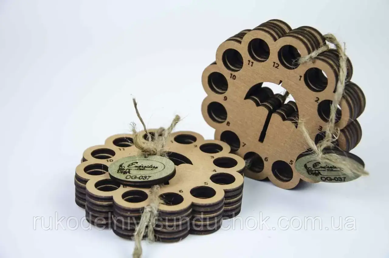 Органайзер для ниток ТМ Embroidery Craft Зонтик волоський горіх OG-037, фото 1