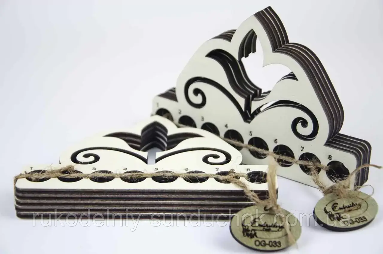 Органайзер для ниток ТМ Embroidery Craft Корона 8 слонова кістка OG-033, фото 1