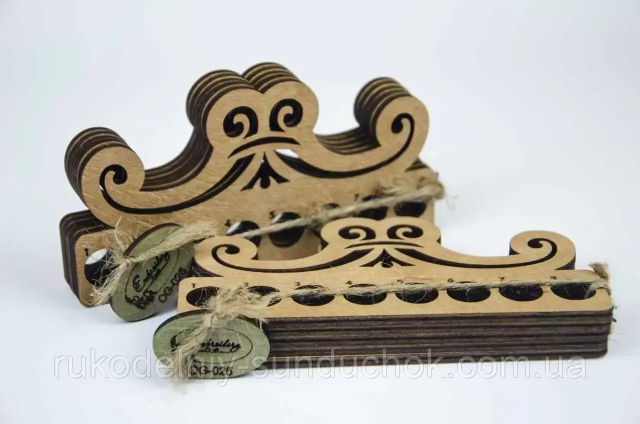 Органайзер для ниток ТМ Embroidery Craft Корона 6 волоський горіх OG-025, фото 1