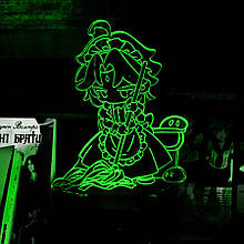 Акриловий світильник-нічник Сяо 3 зелений tty-n002054