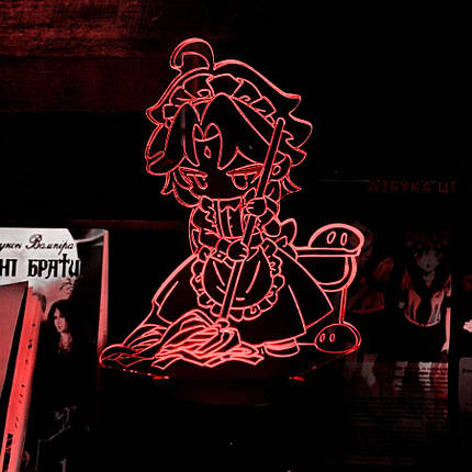 Акриловий світильник-нічник Сяо 3 червоний tty-n002055, фото 2