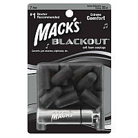 Беруши MACK`S Blackout Foam защита от шума до 32 дБ 7 пар с контейнером MACK`S