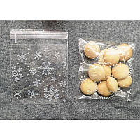 Пластиковый пакетик для печенья, конфет 1 шт. (7 см х 10 см)