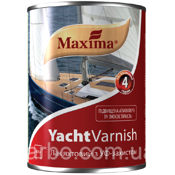 Лак яктовий алкідно-уретановий глянцевий Maxima 2.5л