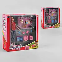 Кукла НВ 040 А (36/2) "Любимые питомцы", 2 вида, 4 питомца, аксессуары, в коробке, шт