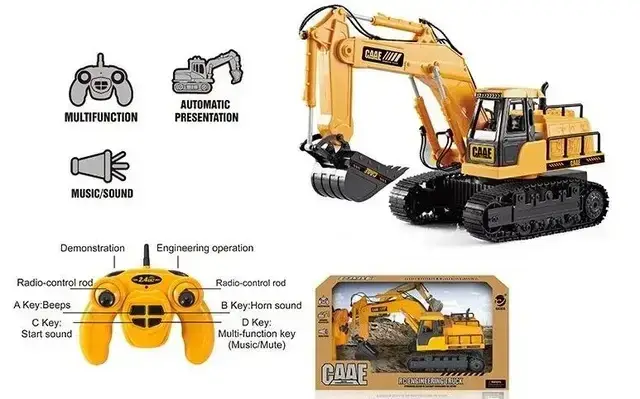 Радіокерований гусеничний екскаватор, фото 1