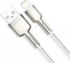 Кабель Baseus Cafule Metal Series Data Cable USB to Lightning 2.4A 1m CALJK-A02 White, фото 7