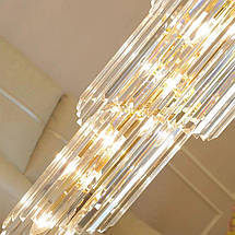 Люстра кришталева 16 ламп золото 60х180 см, фото 2