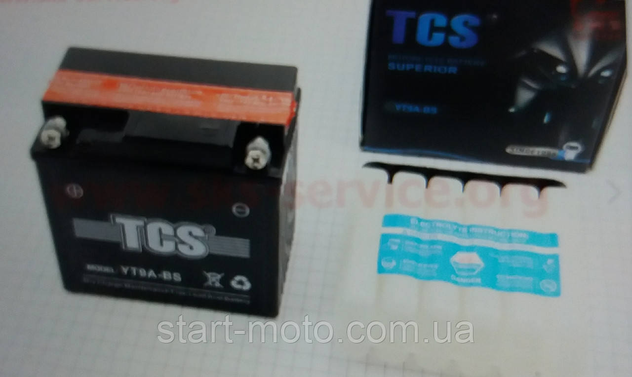Акумулятор 12 V 9 Ah кислотний mod:YB9-B-BS (L135*W75*H137) TCS Користується попитом