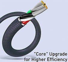 Кабель Baseus Crystal Shine Series Fast Charging Cable USB to Lightning 2.4A 1.2m CAJY000001 Black, фото 2