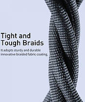 Кабель Baseus Crystal Shine Series Fast Charging Cable USB to Lightning 2.4A 1.2m CAJY000001 Black, фото 5