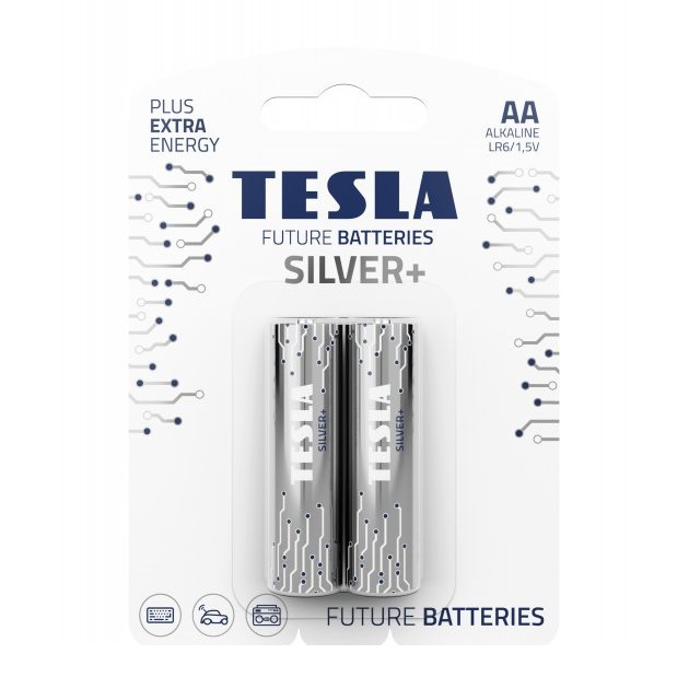 Батарейки AA Tesla Silver + LR06/1.5 (2 шт)