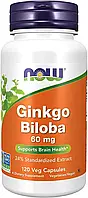 Гінкго Білоба Now Foods Ginkgo Biloba 60 mg 120 капсул