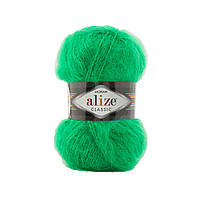 Alize MOHAIR CLASSIC NEW (Мохер Класік) № 455 зелений (Пряжа мохер, нитки для в'язання)