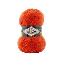 Alize MOHAIR CLASSIC NEW (Мохер Класік) № 37 помаранчевий (Пряжа мохер, нитки для в'язання)