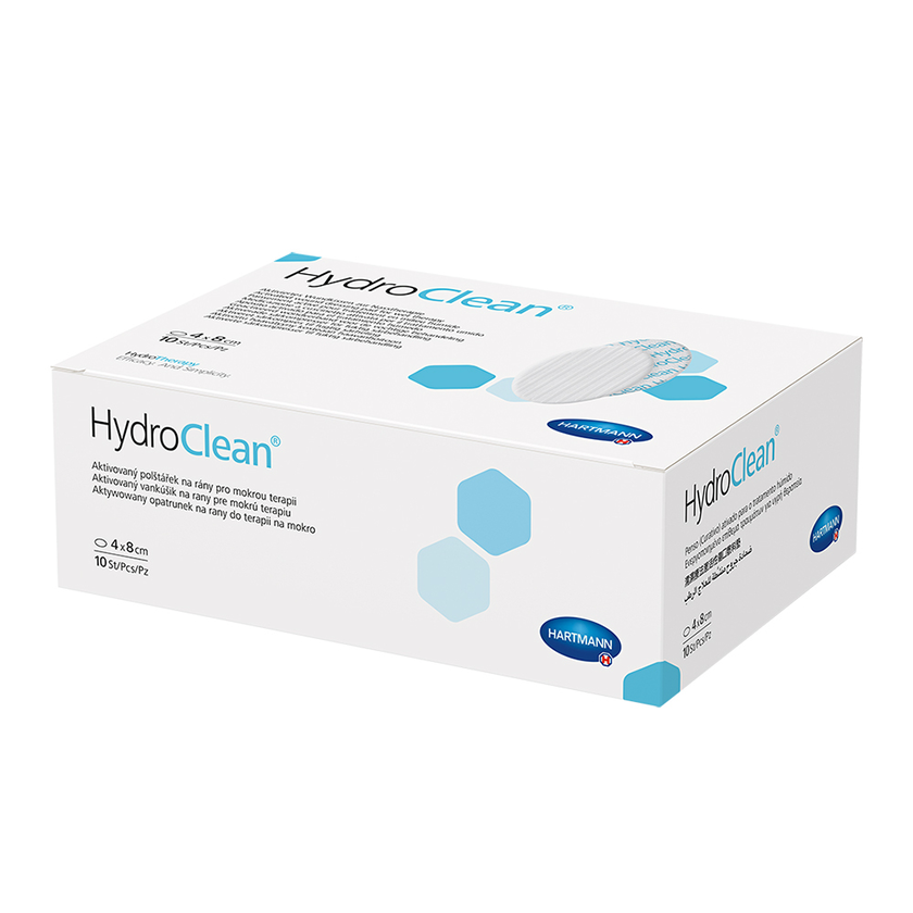 Гідроактивна абсорбуюча пов'язка HydroClean Гідролін 4 х 8 см 1 шт, фото 1