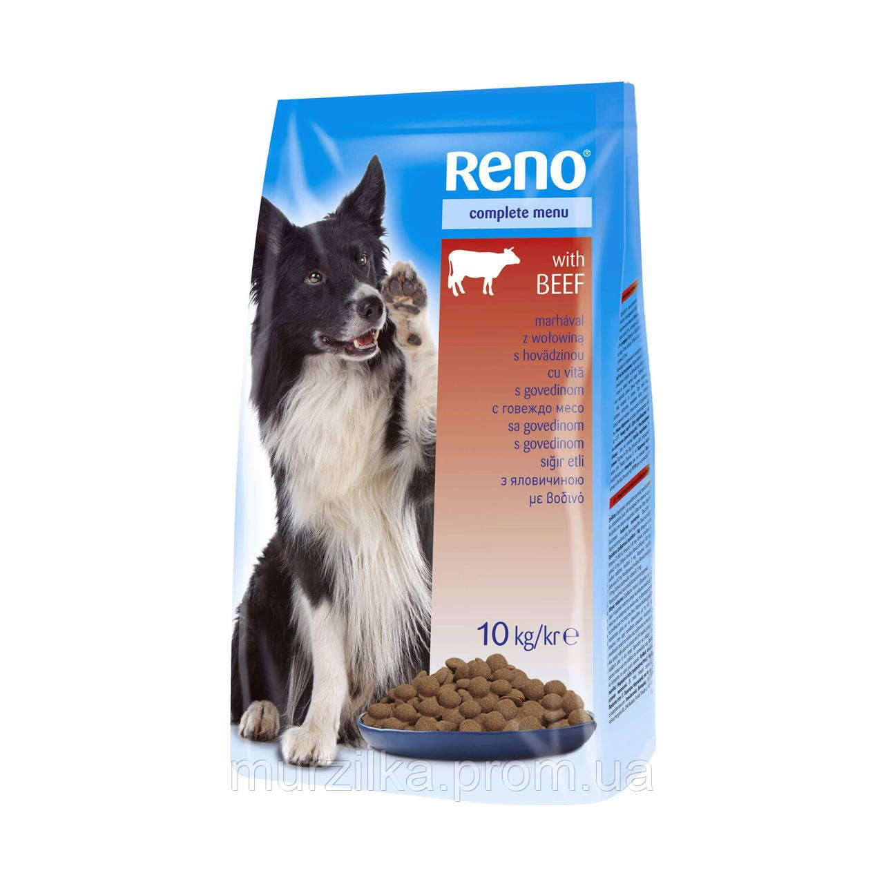 Сухой корм для собак Reno Говядина 10 кг (5999508134407) - фото 1 - id-p1692415822
