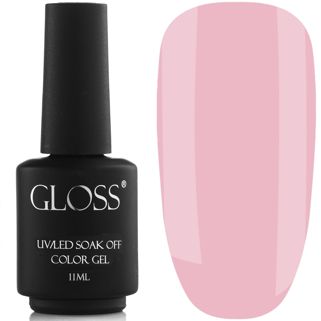 Гель-лак Gloss 130, 11 мл спокійний рожевий