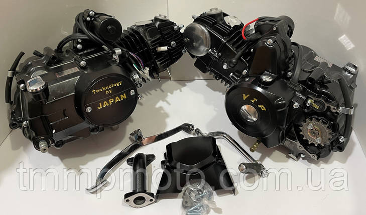 Двигун Дельта Альфа Актив 125см3/ 125 см механіка алюмінієвий циліндр чорний, фото 1