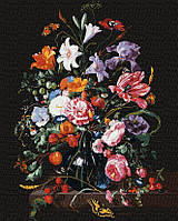 Картина по номерам Идейка Ваза с цветами и ягодами © Jan Davidsz de Heem (KH3208) 40 х 50 см