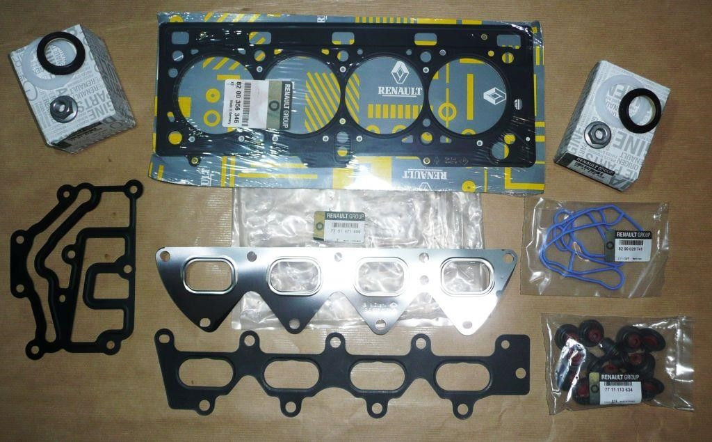 Комплект прокладок двигуна Renault Megane 2 Рено Меган 2 (2001-2009) — Renault (Оригінал) 7701471886, фото 1