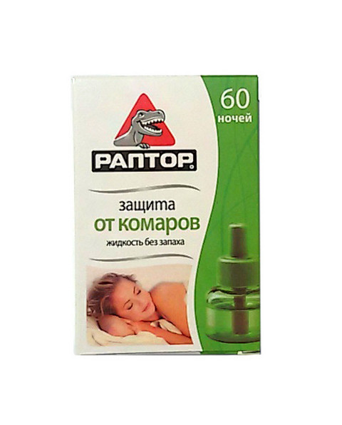 Купить Жидкость от комаров Раптор 60 ночей (), цена 91 ₴ — Prom.ua (ID ...