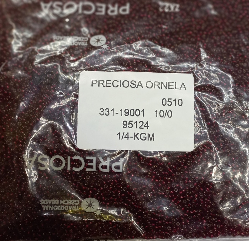 Бісер 10/0, No95124 червоний (уп.50 грамів)