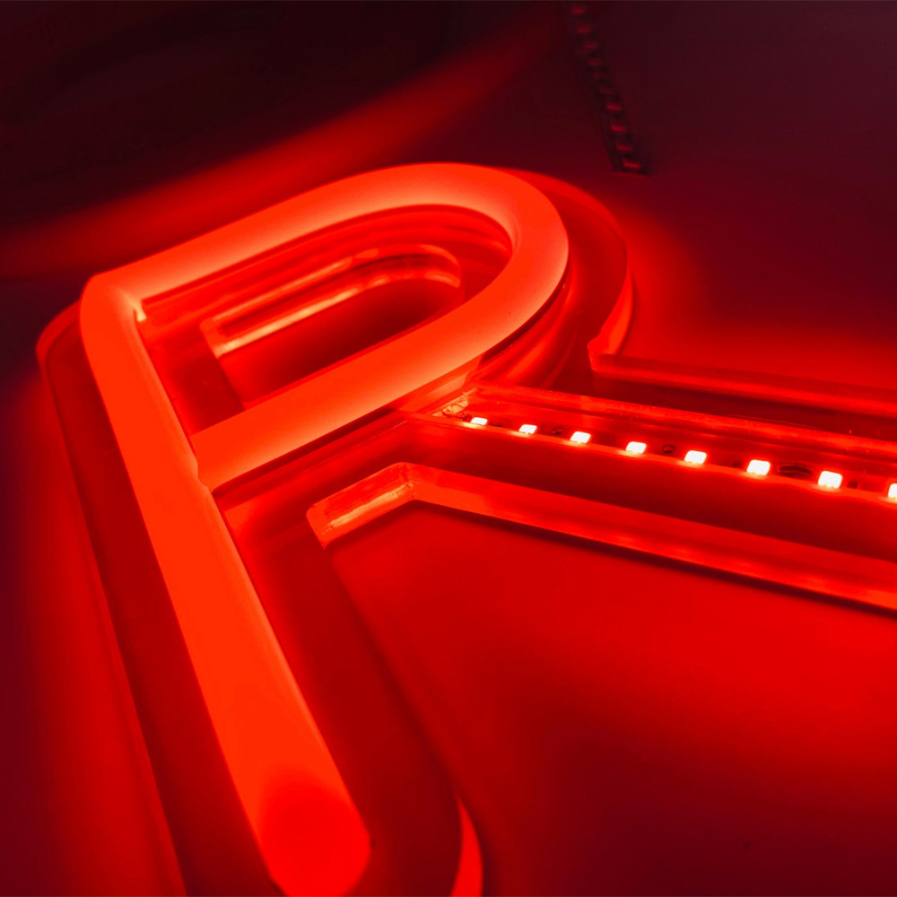 Світлодіодна стрічка силіконова 5м LED NEON 12V-220V, Червона / Силіконова, гнучка стрічка, фото 1