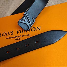 Ремінь Louis Vuitton шкіряний чорний