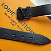 Ремінь Louis Vuitton шкіряний чорний, фото 7