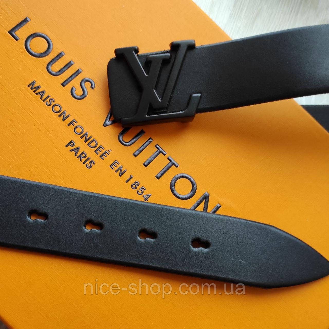 Купить Ремень Louis Vuitton кожаный черный, цена 600 ₴ — Prom.ua (ID ...