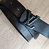 Ремінь Louis Vuitton шкіряний чорний, фото 6