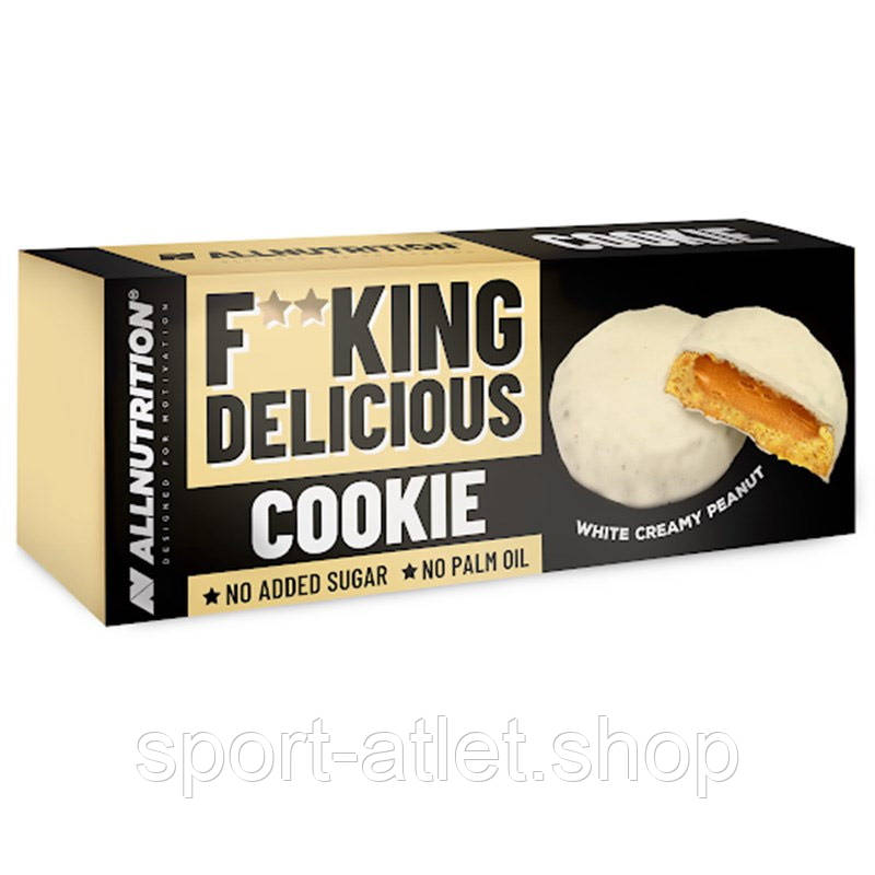 Замінник харчування AllNutrition FitKing Delicious Cookie, 128 грам - білий крем-арахіс