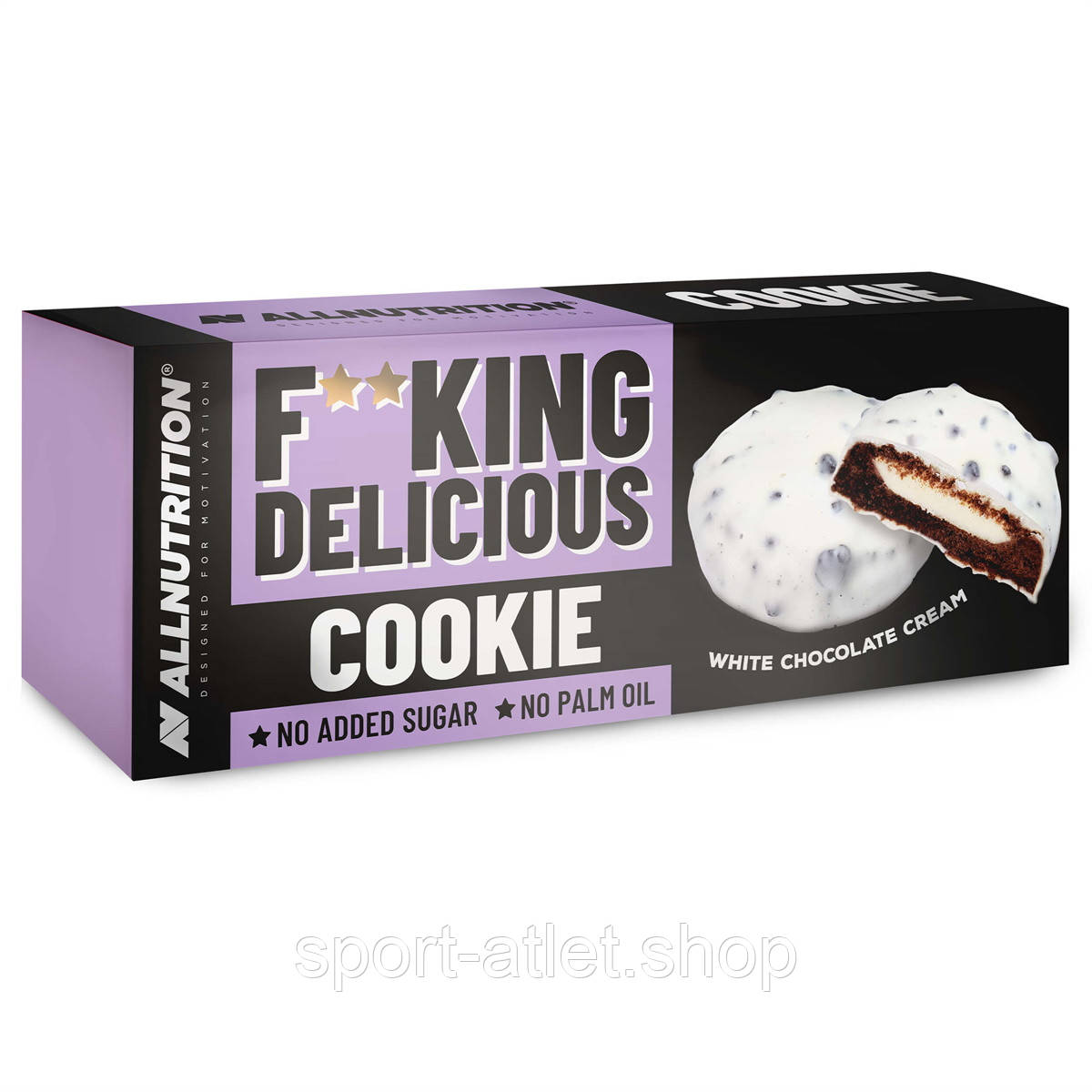 Замінник харчування AllNutrition FitKing Delicious Cookie, 128 грам - білий шоколад-крем