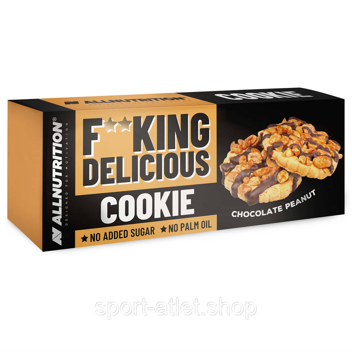 Замінник харчування AllNutrition FitKing Delicious Cookie, 128 грам, шоколад з арахісом
