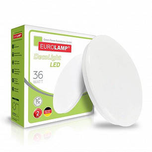 LED світильник DecoLight Eurolamp накладний "E" NEW 36W 4000K круглий LED-ENLR-36/4(F)new, фото 1