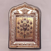 Ікона Бородичне дерево, лик 6х9, у пластиковій чорній рамці