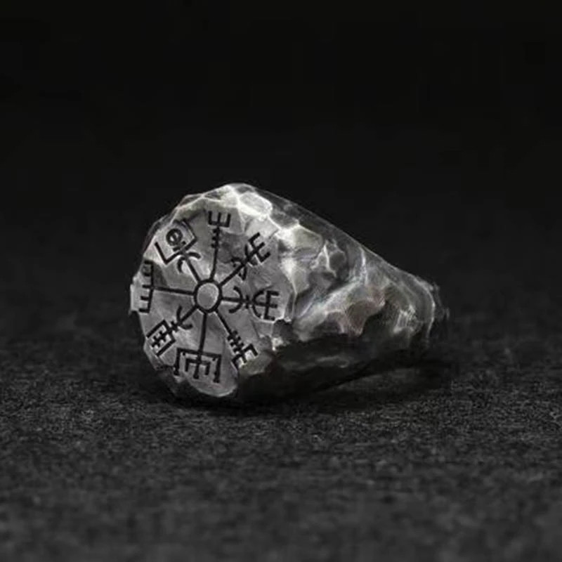 Кільце сталеве чоловіче RUNIC AGE перстень із медичної нержавіючої сталі 316L з Рунами