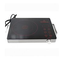 Плита настільна інфрачервона Crownberg CB-1324 одна комфорка 2000Вт Чорна (CB 1324)1