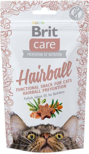 Ласощі для котів Brit Care Hairball з качкою 50 г