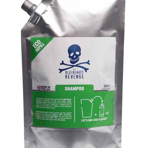 Чоловічий шампунь The Bluebeards Revenge Concentrated Shampoo 1л, змінний блок