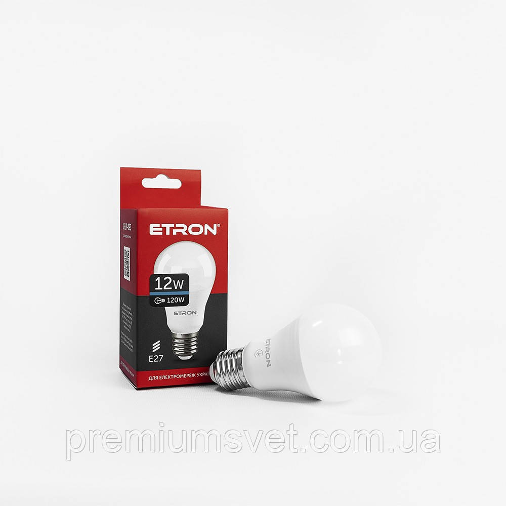 Лампа св/діод ETRON Light Pover A60 12W 6500K E27 (1-ELP-093), фото 1