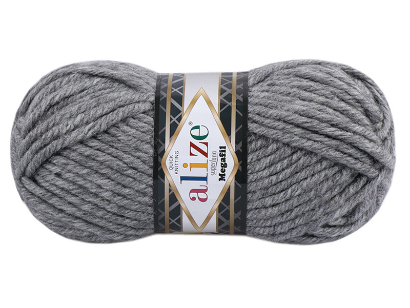 Alize Megafil Super Lana, Серый №21 (ID#1692440726), цена: 69.99 ...