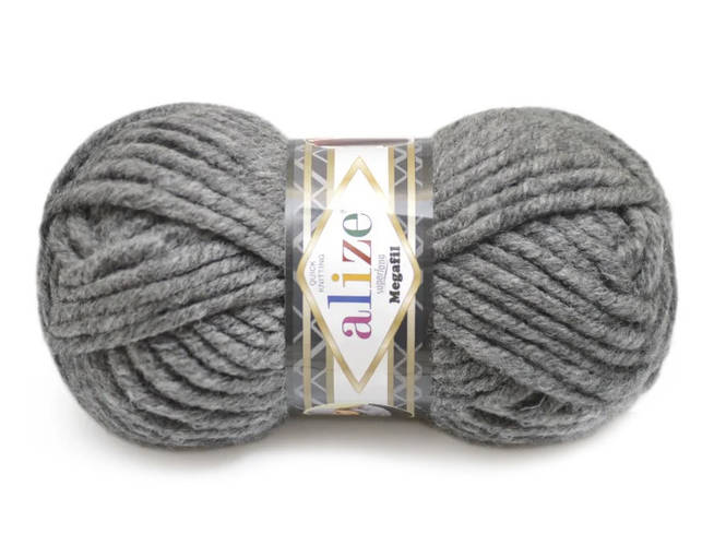 Alize Megafil Super Lana, Средне-серый №182 (ID#1692440674), цена: 76. ...