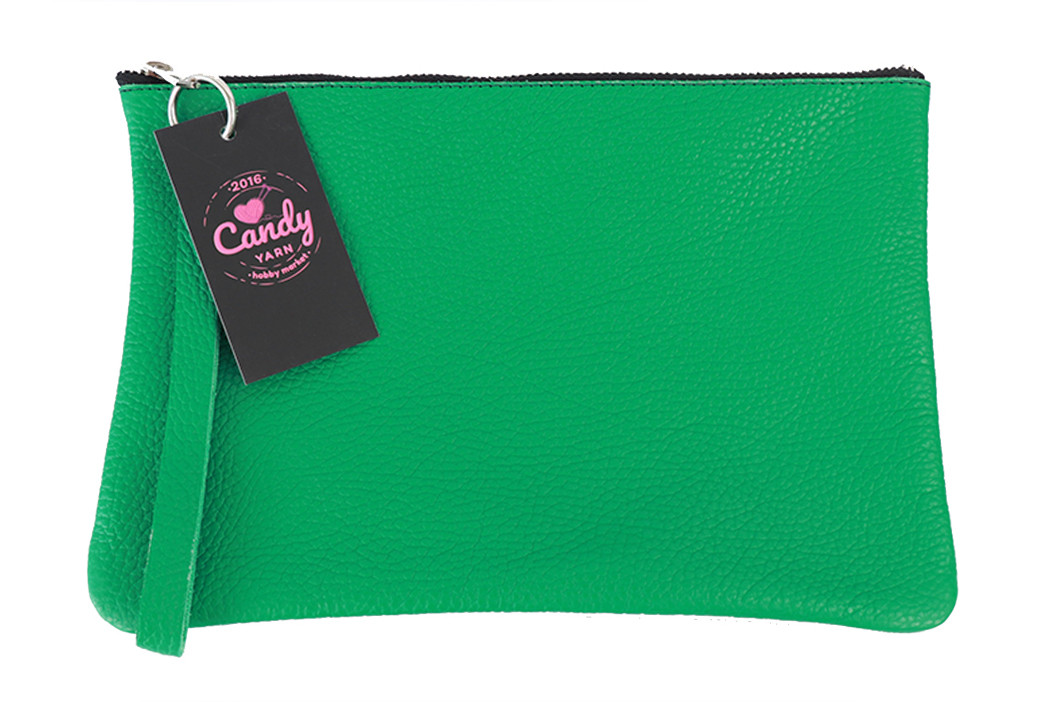 Кожаный органайзер от CandyYarn, Изумрудный, 25см*17см купить